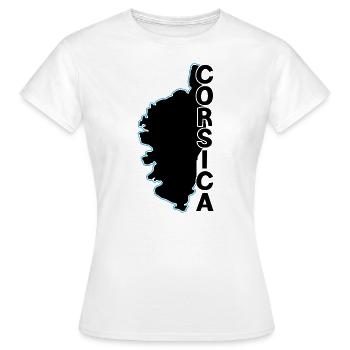 Korsika - Frauen T-Shirt - Weiß - Vorne - AI Model Female 172 dark (172cm)
