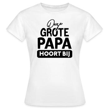 Personaliseerbaar Cadeau Voor Een Geweldige Vader - Frauen T-Shirt - Weiß - Vorne - AI Model Female 172 dark (172cm)