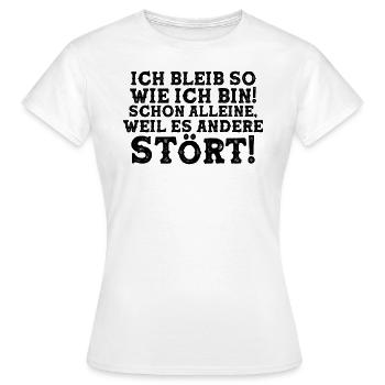Selbstbewusster Humor - Frauen T-Shirt - Weiß - Vorne - AI Model Female 172 dark (172cm)