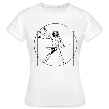 da vinci rocks - T-shirt Femme - blanc - Devant - AI Model Female 172 dark (172cm)