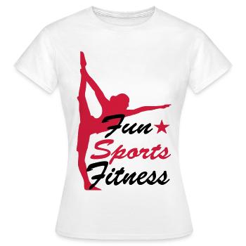 sports - Women's T-Shirt - white - Front - AI Model Female 172 dark (172cm)
