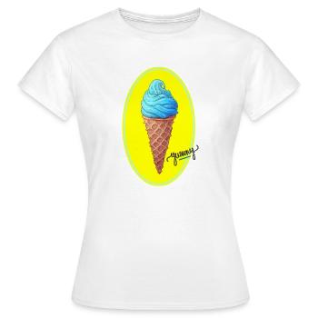 délicieux crème glacée - T-shirt Femme - blanc - Devant - AI Model Female 172 dark (172cm)