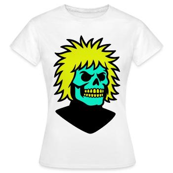 Skullman with a cool hairstyle - Women's T-Shirt - white - Front - AI Model Female 172 dark (172cm)