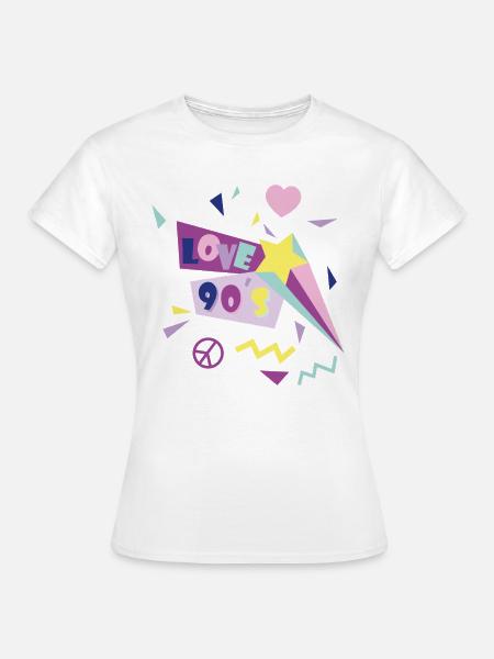 love_90s - Frauen T-Shirt - Weiß