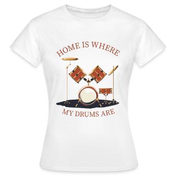 Drummer Drum Drum Drums - Women's T-Shirt - white - Front - AI Model Female 172 dark (172cm)