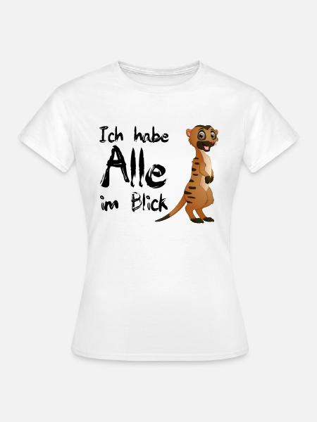 Erdmännchen - Frauen T-Shirt - Weiß