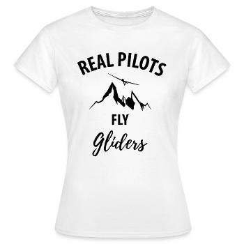 Pilote pilote de planeur planeur - T-shirt Femme - blanc - Devant - AI Model Female 172 dark (172cm)