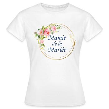 mamie de la mariée - T-shirt Femme - blanc - Devant - AI Model Female 172 dark (172cm)
