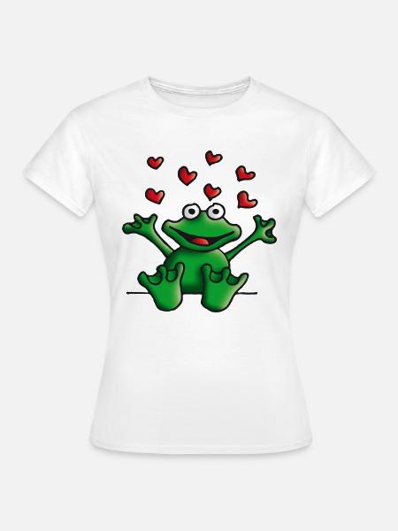 heart_frog_122011e - Frauen T-Shirt - Weiß