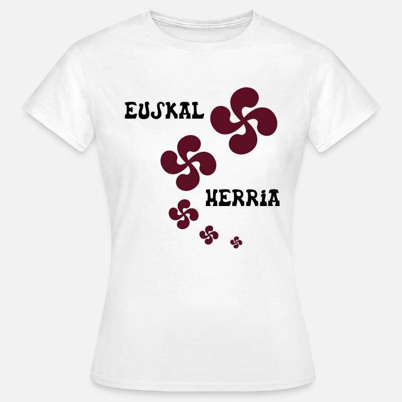 Multiple Croix Euskal Herria - T-shirt Femme - blanc