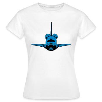 Navette spatiale - T-shirt Femme - blanc - Devant - AI Model Female 172 dark (172cm)