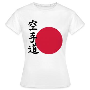 Karate do - Orient - Frauen T-Shirt - Weiß - Vorne - AI Model Female 172 dark (172cm)