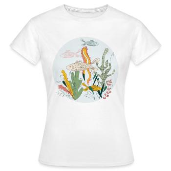 Meerestiere - Frauen T-Shirt - Weiß - Vorne - AI Model Female 172 dark (172cm)