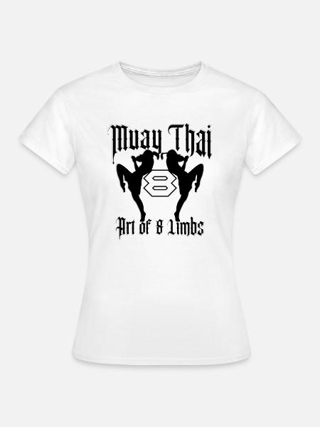 Muay Thai Kickboxen - Frauen T-Shirt - Weiß