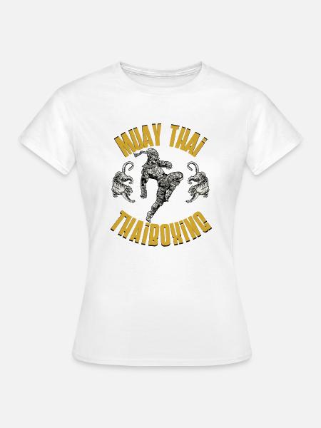 Muay Thai Thaiboxen - Frauen T-Shirt - Weiß