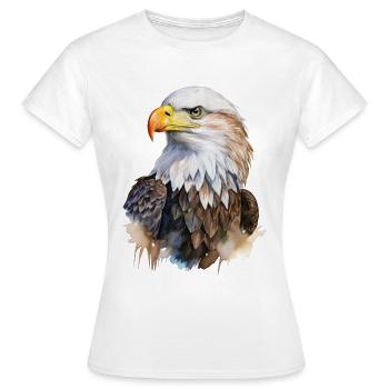 Pygargue à tête blanche - T-shirt Femme - blanc - Devant - AI Model Female 172 dark (172cm)