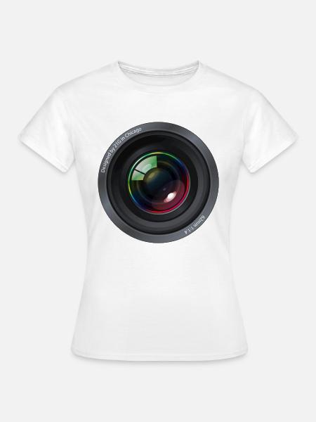 lens - Frauen T-Shirt - Weiß