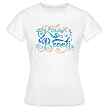 Relax - Women's T-Shirt - white - Front - AI Model Female 172 dark (172cm)