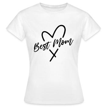 Best Mom - Women's T-Shirt - white - Front - AI Model Female 172 dark (172cm)