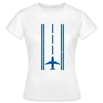 Pilot pilot gift - Women's T-Shirt - white - Front - AI Model Female 172 dark (172cm)