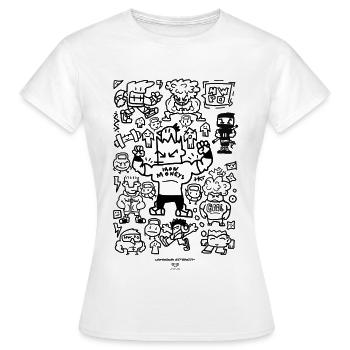 UNKNOWN STRENGTH - Frauen T-Shirt - Weiß - Vorne - AI Model Female 172 dark (172cm)
