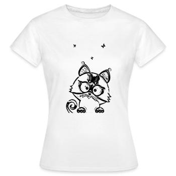 kitten - Women's T-Shirt - white - Front - AI Model Female 172 dark (172cm)