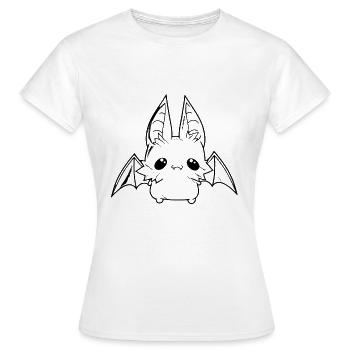 chauve souris - T-shirt Femme - blanc - Devant - AI Model Female 172 dark (172cm)