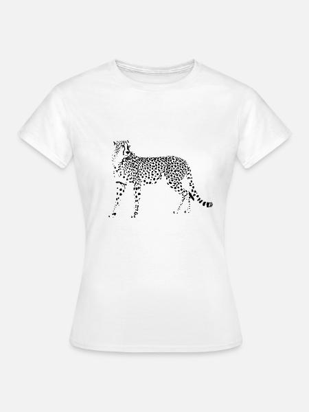 Gepard - Frauen T-Shirt - Weiß
