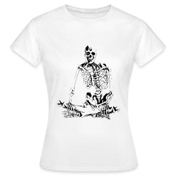 squelette - T-shirt Femme - blanc - Devant - AI Model Female 172 dark (172cm)