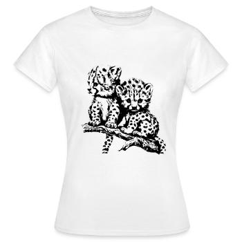 Guépard - T-shirt Femme - blanc - Devant - AI Model Female 172 dark (172cm)