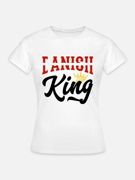 Danish King Denmark Danish Denmark Flag - Women's T-Shirt - white