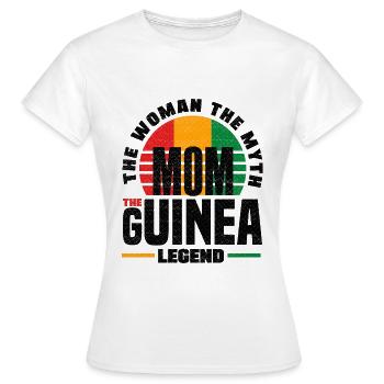 Guinea Guinea Guinea Flagge Muttertag - Frauen T-Shirt - Weiß - Vorne - AI Model Female 172 dark (172cm)