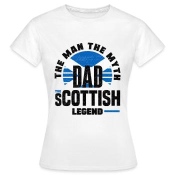 Schottisches Schottland Schottische Flagge Zitat - Frauen T-Shirt - Weiß - Vorne - AI Model Female 172 dark (172cm)