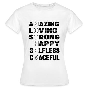 Mother - Frauen T-Shirt - Weiß - Vorne - AI Model Female 172 dark (172cm)