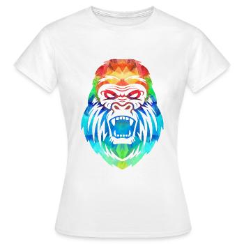 Gorilla - T-shirt Femme - blanc - Devant - AI Model Female 172 dark (172cm)