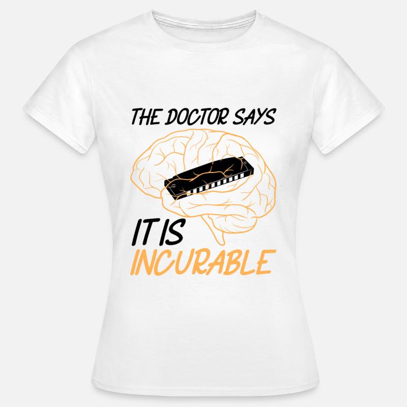 Harmonica Joueur d’harmonica - T-shirt Femme - blanc