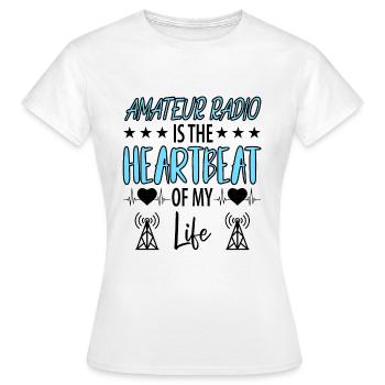Amateur Radio Radio Radio Radio Radio Amateur Vintage - T-shirt Femme - blanc - Devant - AI Model Female 172 dark (172cm)