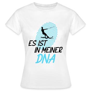 Wasserskier Wasserski Wasserskifahrer - Frauen T-Shirt - Weiß - Vorne - AI Model Female 172 dark (172cm)