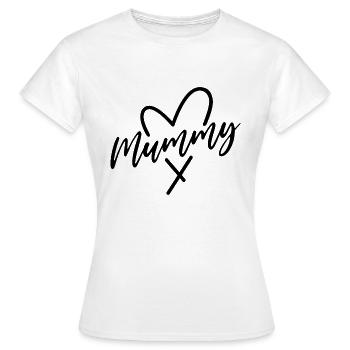 Coeur de maman - T-shirt Femme - blanc - Devant - AI Model Female 172 dark (172cm)