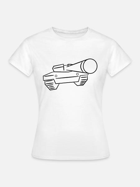 Panzer - Frauen T-Shirt - Weiß