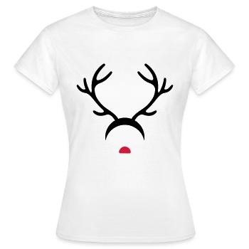 Rudolph - T-shirt Femme - blanc - Devant - AI Model Female 172 dark (172cm)