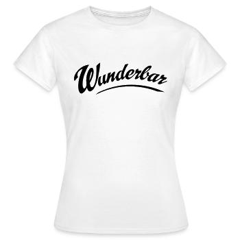 wunderbar - Frauen T-Shirt - Weiß - Vorne - AI Model Female 172 dark (172cm)