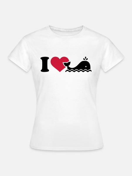 Wal - Frauen T-Shirt - Weiß