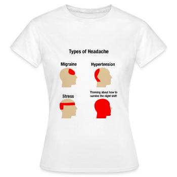 Arzt Ärztin Mediziner Nachtschicht - Frauen T-Shirt - Weiß - Vorne - AI Model Female 172 dark (172cm)