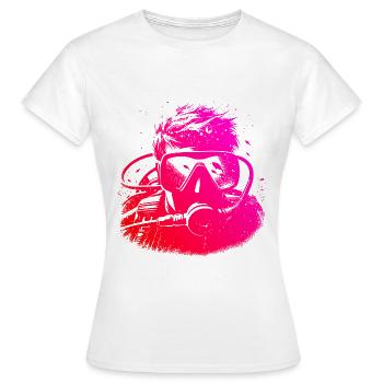Scuba Taucher Scuba Diver Scuba Tauchen - Frauen T-Shirt - Weiß - Vorne - AI Model Female 172 dark (172cm)