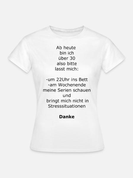 Ü30 - Frauen T-Shirt - Weiß