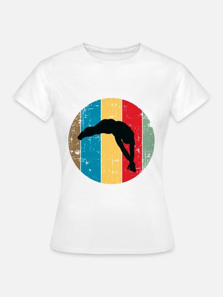 Taucher / Schwimmen - Frauen T-Shirt - Weiß