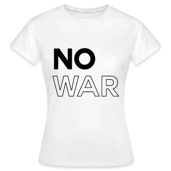 Pas de guerre - T-shirt Femme - blanc - Devant - AI Model Female 172 dark (172cm)