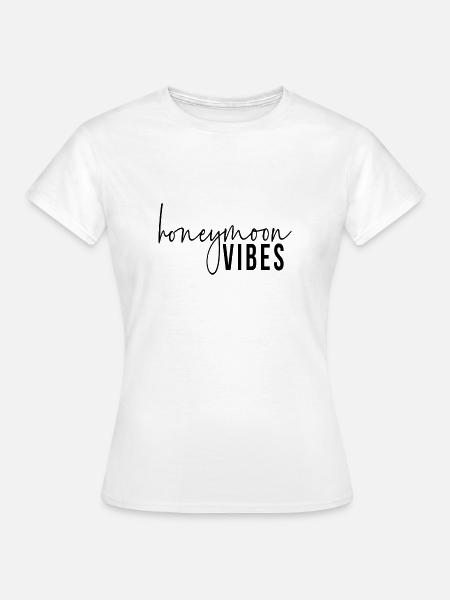 Honeymoon Vibes - Frauen T-Shirt - Weiß
