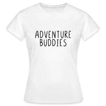 Copains d'aventure - T-shirt Femme - blanc - Devant - AI Model Female 172 dark (172cm)